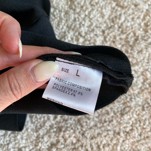 Black miniskirt bodycon medium or large New NWT - Picture 5 of 8